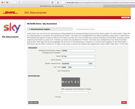 sky retourenschein pdf.